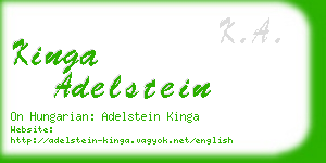 kinga adelstein business card
